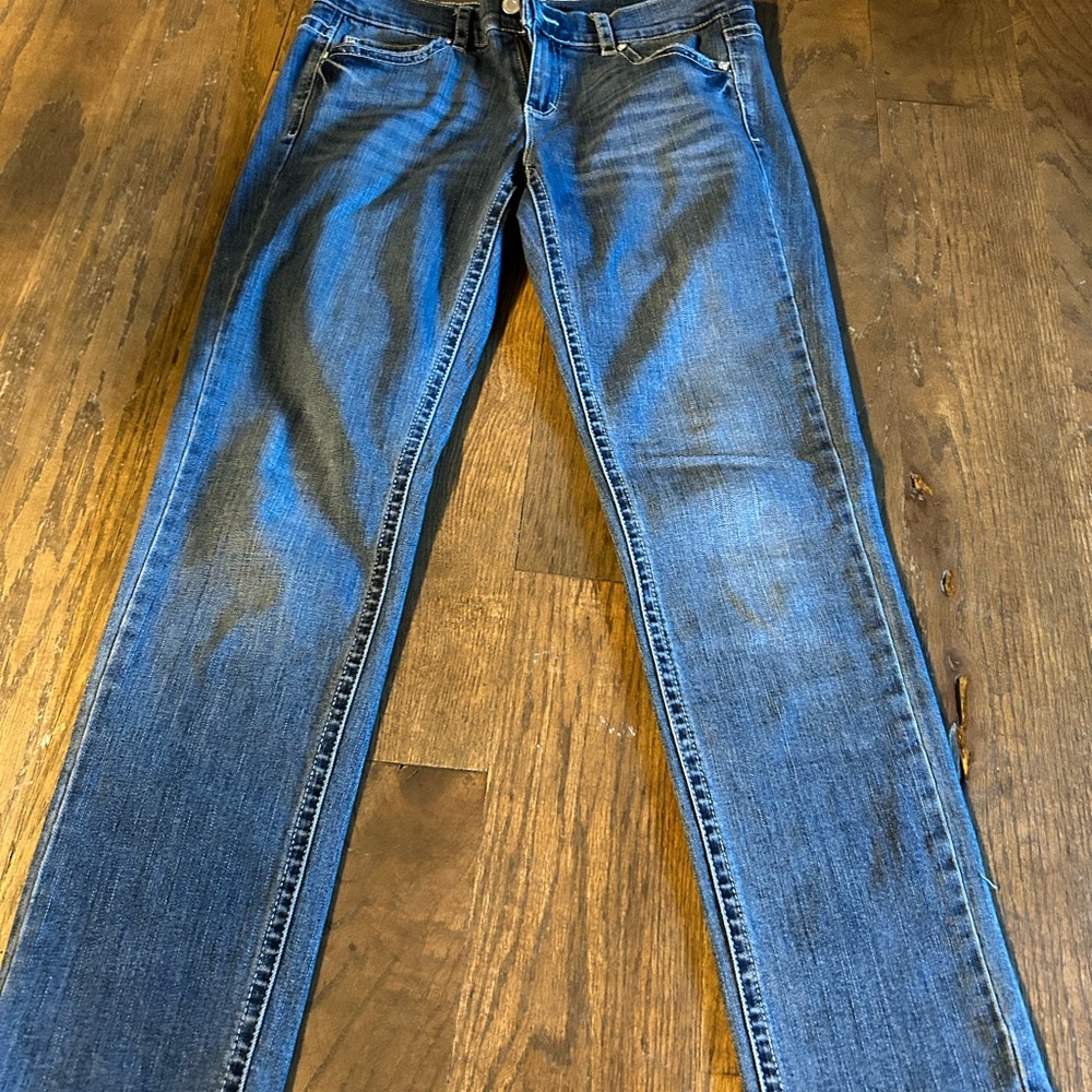 White House Black Market Blue Skinny Jeans